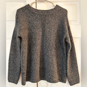 J. Jill Pure Jill NWOT Women’s Black and Gray Heather Cotton Sweater Sz XS New